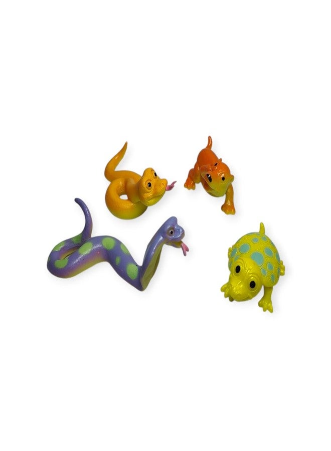 DIMAZO Small Kids Sea & Wild Animal Toys Sets for Fun, Educational, Spark Imagination and Learning (Multi Choice Sets) (Crocodiles & Frogs) 12pcs - Image 4